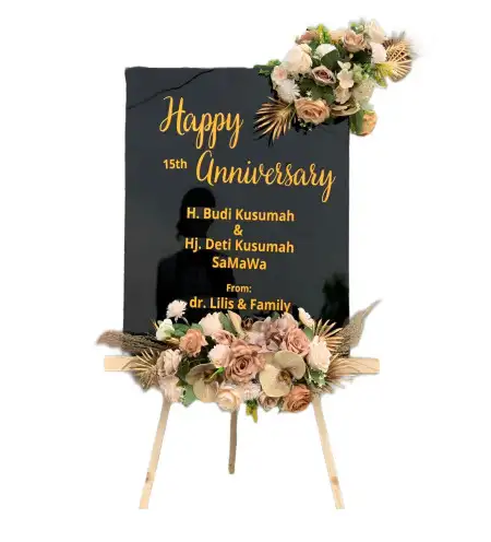 Papan Bunga Akrilik Venue Wedding Serpong