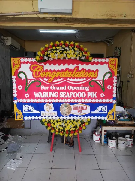 Papan Bunga Ucapan Selamat Venue Wedding Serpong