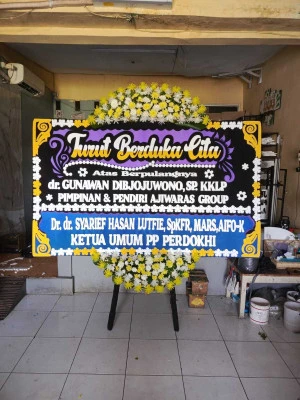 Papan Bunga di Venue Wedding Serpong